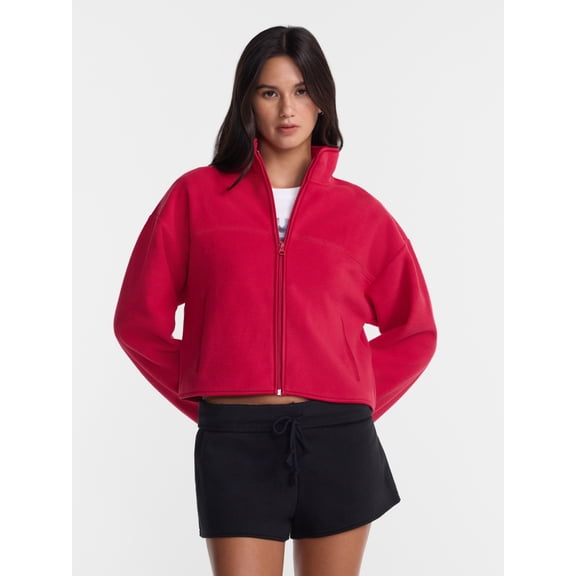 No Boundaries Polar Fleece Zip Up Jacket, Women’s and Women's Plus XXS-4X