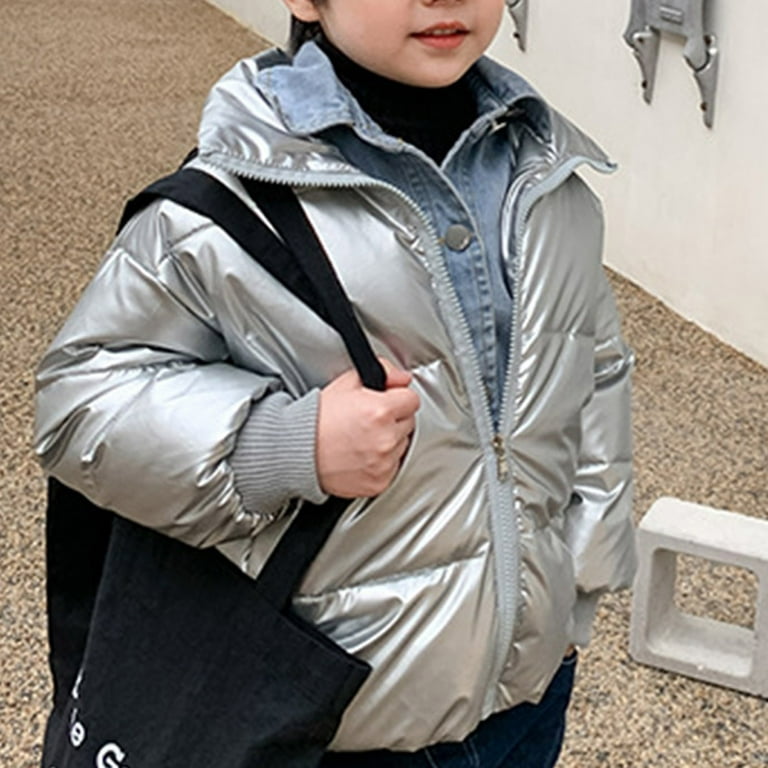 Boys silver coat sale