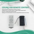 thumbnail image 2 of Kit de Control Remoto Universal para Ventilador de Techo, Controlador de Luz de Ventilador de CC de Bajo Voltaje de 40 W, 6 Velocidades y Temporizador., 2 of 6