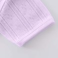 thumbnail image 5 of Mlzmgr Boys Girls Infant Clothes Short Sleeve Crew Neck Comfy Lightweight Toddler Romper Summer Casual Newborn Jumpsuit(0-3 Months,Purple), 5 of 7