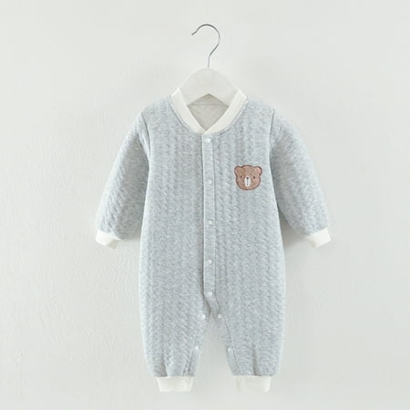

Aayomet Onesies For Baby Girl Baby Girl Boy Outfit Game Day Oversized Sweatshirt Romper Long Sleeve Top Fall Clothes Gray 6-9 Months