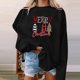 thumbnail image 2 of Sudadera de Cuello Redondo de Navidad Para Mujer Moda Otoño Impreso Blusa de Manga Larga Suelta Casual Pullover Tops Odeerbi ODB196232, 2 of 5