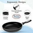 thumbnail image 2 of Alpine Cuisine Fry Pan 8 Inch Nonstick Coating Gray, Frying Pans Nonstick for Stove with Stay Cool & Comfortable Handle, Durable Nonstick Cookware, Ideal for Family, 2 of 8