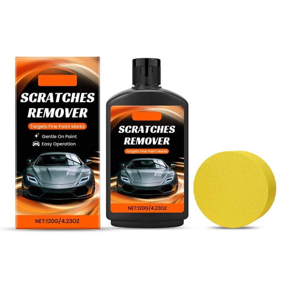 Rirozkan Car Scratch Remover, 4 oz Scratch Repair Paste and Polishing Compound, Paint Care Kit for Auto Exterior Surface Marks, A