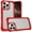 Red, variant on For iPhone 16 Pro Max 6.9 inch Ultimate CaseX Transparent Hybrid Case with Metal Buttons And Camera Edges - Red
