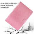 thumbnail image 5 of Dteck Case for Samsung Galaxy Tab A7 10.4" SM-T500 T505 2020 Released 10.4-inch,Magnetic PU Leather Card Holder Wallet Bling Glitter Shockproof Folio Kickstand Cover,Pink, 5 of 5
