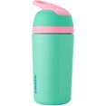 thumbnail image 1 of Owala Kid's Flip 14 oz. Insulated Stainless Steel Water Bottle - Teal/Pink, 1 of 4