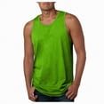 thumbnail image 3 of HCNTES Men's Belief Drop Arm Tank Top Sleeveless Muscle T Shirts Gym Workout Stringers(Green,L), 3 of 8