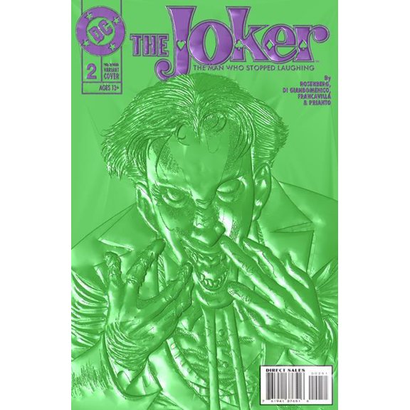 Collectible Joker The Man Who Stopped Laughing #2 Cvr D Kelley Jones 90s Cover Month Foil Multi-level Embossed Var (net) Allocations May Occur DC Comics Comic Book