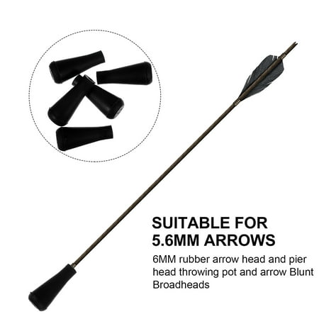 Yuangui Tips Rubber Archery Broadheads Arrowheads Arrowhead Safetyblunt Broadhead Glue Game Practicepoint Target Replacement