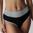 thumbnail image 2 of String Taille Haute Confortable pour Tous les Jours, Respirant, Sans Coutures, Doux, Extensible, Coupe Ajustée, Culottes pour Femmes, Mode, 2 of 5