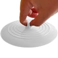 thumbnail image 4 of Wosthever Tapa de escurridor Recableght, colador de bañera de fregadero, tapón de silicona, tapa de escurridor, accesorios de baño duraderos y Juegos de accesorios de baño blanco Wosthever HA9138-02B, 4 of 6