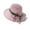 Pink, variant on Seductiva Bucket Hats Women Hat Bridal Wedding Tea Party Wide Brim Summer Sun Cap