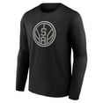 thumbnail image 2 of Men's Black San Antonio Spurs Alternate Logo Long Sleeve T-Shirt, 2 of 3
