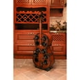 thumbnail image 6 of Decorative 10 Bottle Wooden Cello Shaped Wine Rack 36" Inch Floor Violin, 6 of 6