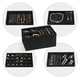 thumbnail image 4 of Bandejas organizadoras de joyas ProCase, apilables, 4 capas, todas negras, 4 of 8