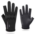 thumbnail image 2 of Fesfesfes Winter Gloves Men Riding Gloves Solid Color Plus Velvet and Thicken Warm Gloves Outdoor Windproof Thermal Sports Gloves, 2 of 4