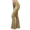 thumbnail image 2 of Daisy Del Sol High Waist Gypsy Comfy Yoga Ethnic Tribal Stretch Palazzo 70s Bell Bottom Fit to Flare Pants, 2 of 4