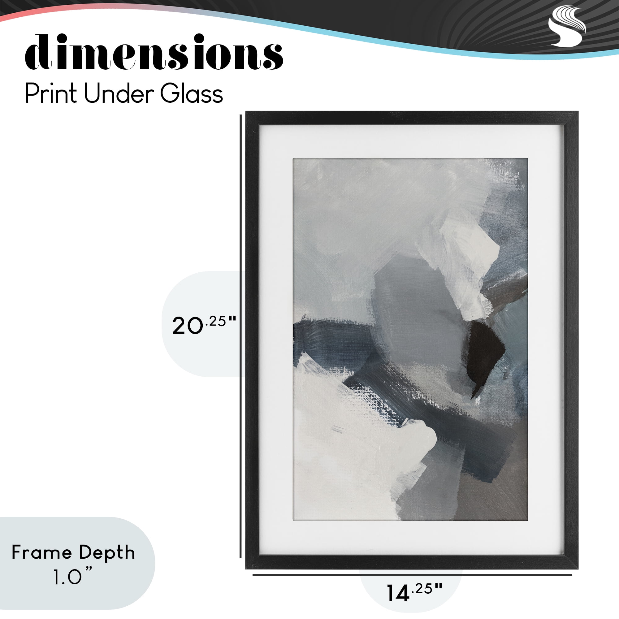 Stupell Industries Peace In The Storm Black Framed Print Under Glass, design by Lanie Loreth