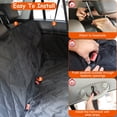 thumbnail image 5 of Car SUV Truck Waterproof Back Seat Extender  Non Inflatable Dog Car Seat Cover Hammock Travel Bed Black, 5 of 7