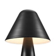 thumbnail image 3 of Modway Jovial Metal Mushroom Table Lamp with Swivel Shade in Black, 3 of 3