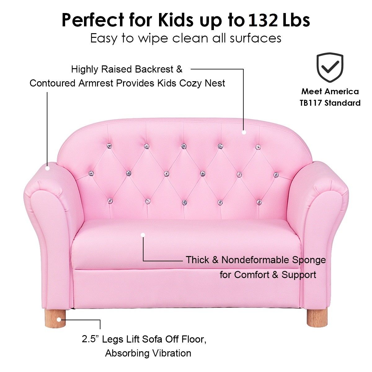 princess couch for kids