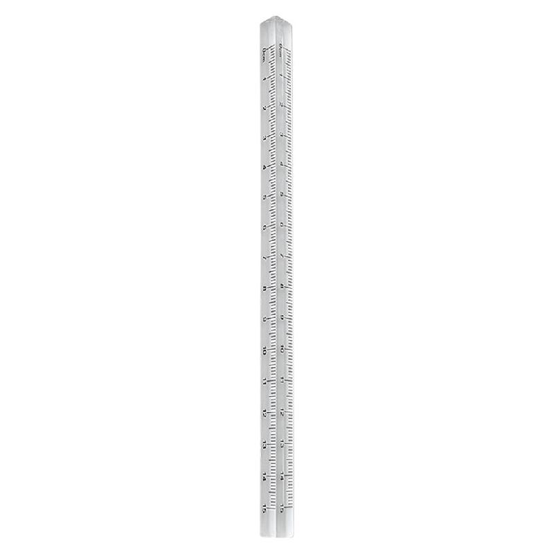 SUNRI Transparent Triangular Prism Ruler Architect Scale Ruler 015cm