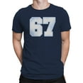 thumbnail image 2 of Retro Style Number 67 Design Men's T-shirt, 2 of 3