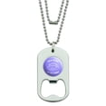 thumbnail image 1 of Tea Time is Me Time Funny Humor Military Dog Tag Bottle Opener Pendant, 1 of 4