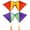 Pacific Tri-Kite, variant on In the Breeze 3371 — Pacific Tri-Kite — Large Colorblock Cellular Single-Line Kite with Color-Coordinated Streamer Tails; Kite Line Included