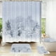 thumbnail image 4 of Christmas Shower Curtain Santa Curtain Background Cloth Hanging Cloth Bathroom Set, 4 of 6
