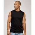 thumbnail image 5 of Real Essentials 5 Pack: Men's 100% Ultra Soft Cotton Sleeveless Crewneck Tank Top Casual Shirts Tees (Big & Tall Available), 5 of 5