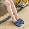 thumbnail image 5 of Slippers for Women/Men - Anchor ship blue camouflage Soft Plush Warm Slip-on Slippers House Slippers Indoor House Shoes, 5 of 7