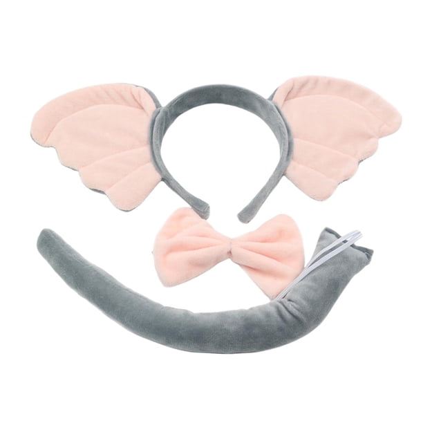Accesorios de disfraz Salvador aro para la cabeza Diadema con orejas Cola de Pajarita traje de cosplay