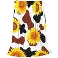 thumbnail image 2 of Fotbe Cow Print Sunflower Manta de Franela Acolchonada con Estampado, Súper Suave y Esponjosa, Extra Grande para Sofá, Cama, Uso Todo el Año-40"x30", 2 of 7