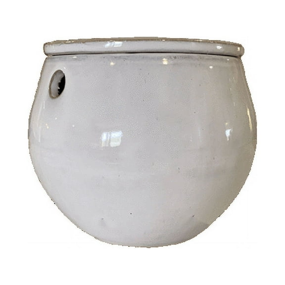 6" Teardrop Self Watering Pot (White Diamond) by rePotme
