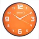 thumbnail image 1 of Reloj De Pared Steiner 30 Cm Bisel Blanco Silencioso Fondo Naranja, 1 of 2
