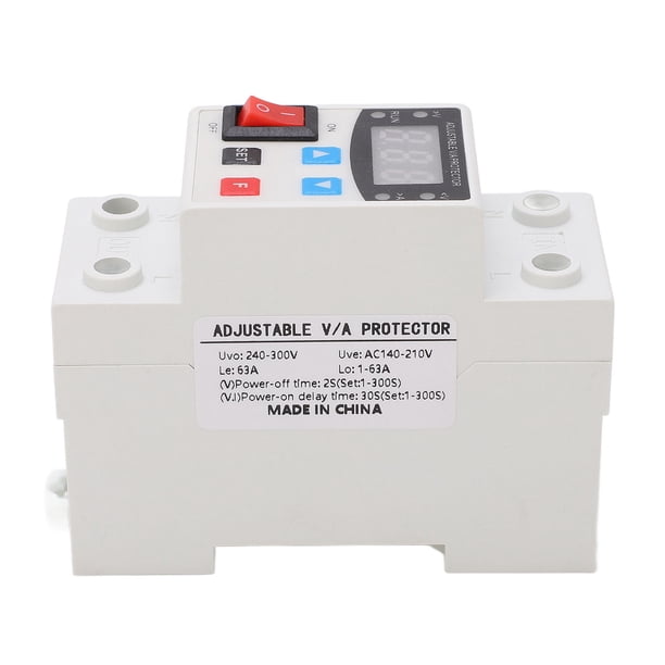 Protector De Bajo Voltaje Conmutación De Voltaje De Sobrecorriente Y Sobrecarga Protector Contra Rayos Pantalla Digital Ajustable Voltaje Dispositivo De Protección De Corriente Dispositivo De Pararray