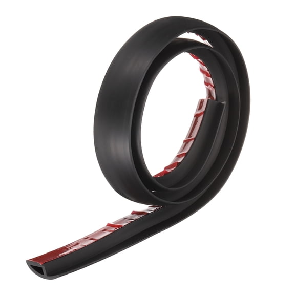 Uxcell Floor Transition Strip 1.4" 3.33ft Self Adhesive Carpet to Tile Transition Edging Trim for Uneven Floors Height 10mm, Black