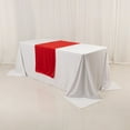 thumbnail image 2 of Balsa Circle 24x72 in Red Premium Scuba Polyester Wide Table Runner Event Decorations, 2 of 8