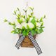 thumbnail image 4 of Decoración del hogar, decoración de habitaciones, decoración de paredes, cesta de flores de peonía de primavera, anillo de flores, enredaderas artificiales, cesta para puerta, decoración colgante para, 4 of 9