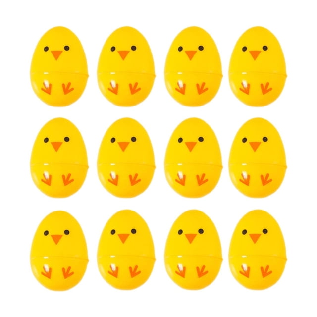 Rongfmy 12Pcs Fillable Easter Eggs DIY Decorations for Easter Classroom Rewards