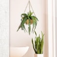 thumbnail image 3 of Maceta colgante de pared perfecl de hierro dorado grande, 3 of 8