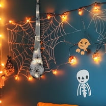 Light Up Halloween Spider Egg Sac Decor, 26” Big Hanging LED Spider Web Sack for Indoor Outdoor Halloween Party Favors, Decorations, Game Props, Gift