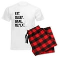 thumbnail image 6 of CafePress - Eat Sleep Game Repeat Pajamas - Men's Light Loose Fit Cotton Pajama Set, 6 of 7