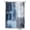 Navy Blue, variant on Fsddascl Teal Gray Shower Curtain Set - 54" x 78" Washable Bathtub Curtain with 12 Hooks, Modern Oil Painted Art Abstract Geometric Waterproof Fabric Stall Shower Curtains for Bathroom/Bathtub