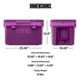 thumbnail image 6 of RTIC 32 QT Hard-Sided Ice Chest Cooler, Ultra-Light, Fits 48 Cans Berry Jam, 6 of 8