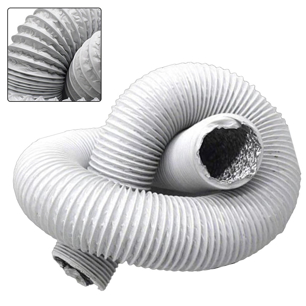 6 Inch Fan Pipe Flexible Pvc Aluminum Tube Exhaust Hose 6M Ventilation Duct 15cm Grey