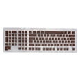 thumbnail image 5 of Teclas de teclado 110 teclas FOS Paso OEM Altura 2 colores Moldeo por inyección Accesorios de computadora Caracteres blancos café oscuro, 5 of 5