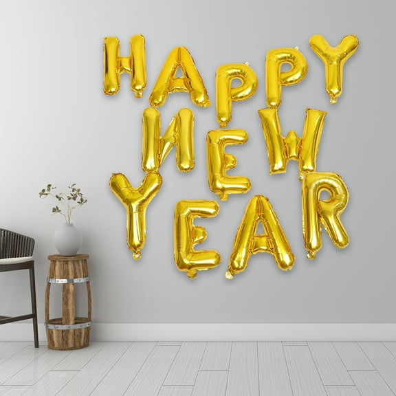 LEXSOMEO 1 Set Aluminum Foil Balloons Happy New Year Balloons Party Decorative Balloons Foil Balloons